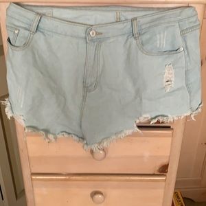 denim shorts